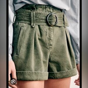 Sezane Vintage Khaki Rome Shorts